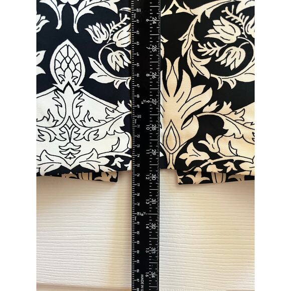 Zara Women Black White Floral Print Back Center Slit Pencil Skirt Size Small - Picture 10 of 12